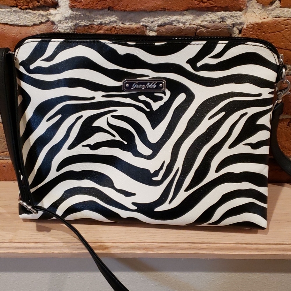 Grace Adele Zebra Tablet Tote - image 2